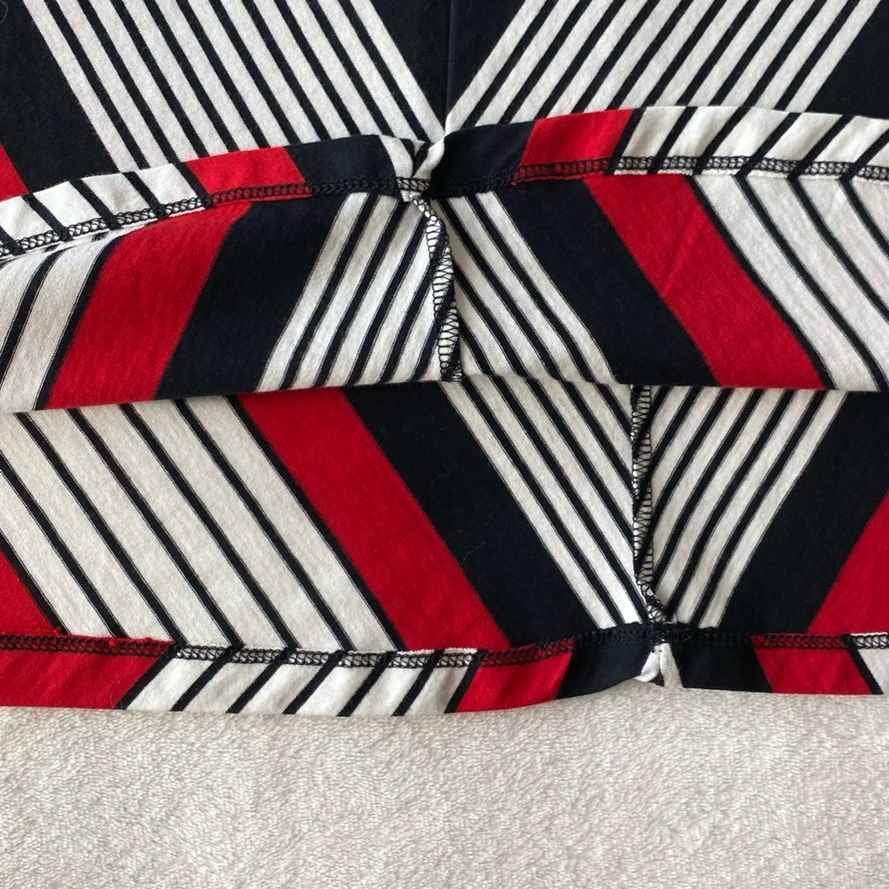 Chaps Chevron Maxi Skirt 100% cotton sz Medium new with Tags - Picture 7 of 14